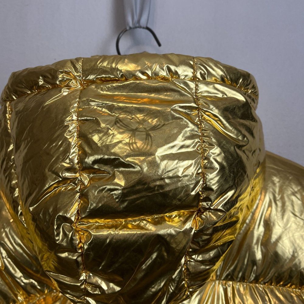 TNA Metallic Gold Puffer Jacket - Picture 8 of 16